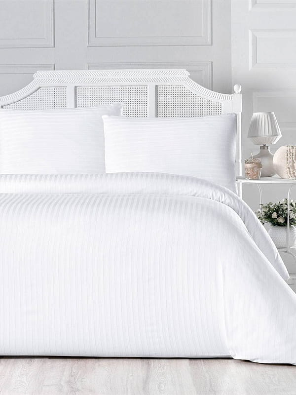 Постельное Белье Arya из Сатина 1,5 Сп. 160X220 Otel Белый
