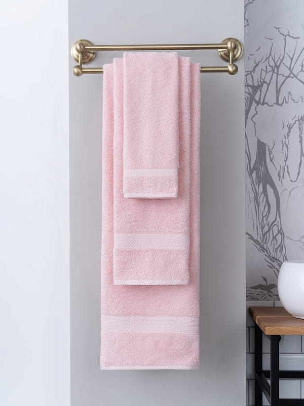 Полотенце Arya Однотонное 30X50 Miranda Soft Пудра