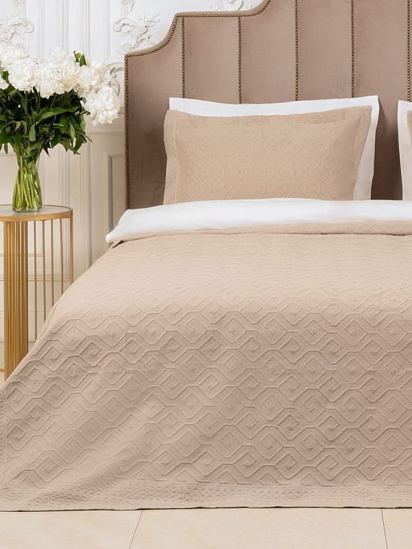 Покрывало Arya 230X250 - 2x(50X70+5) Candy Бежевый